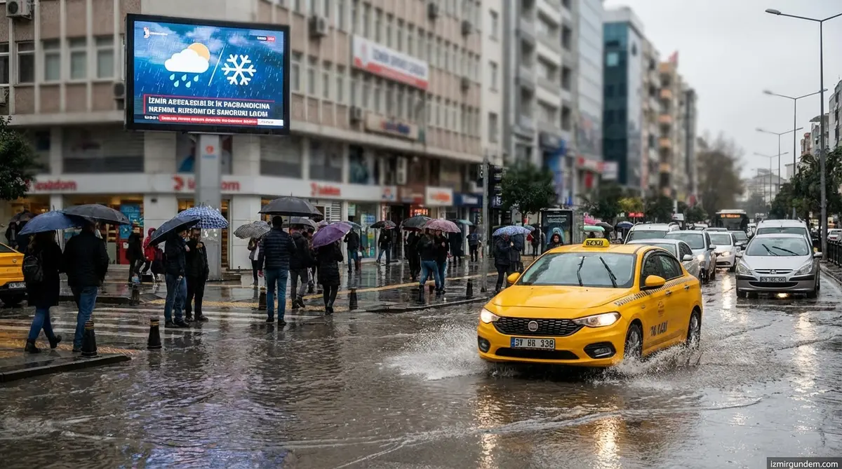 İzmir'de Sağanak ve Kar Uyarısı