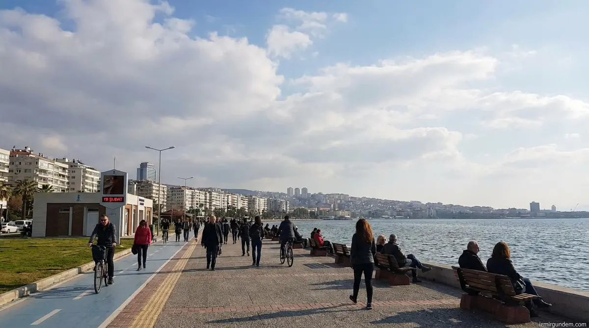 Parçalı bulutlu ve ılık bir gün: İzmir’de 19 Şubat’ta bahar havası etkisi