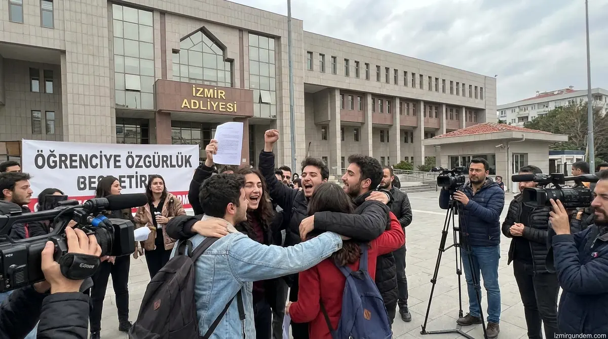 İzmir'de Öğrenci Protestosunda Tahliye Kararı