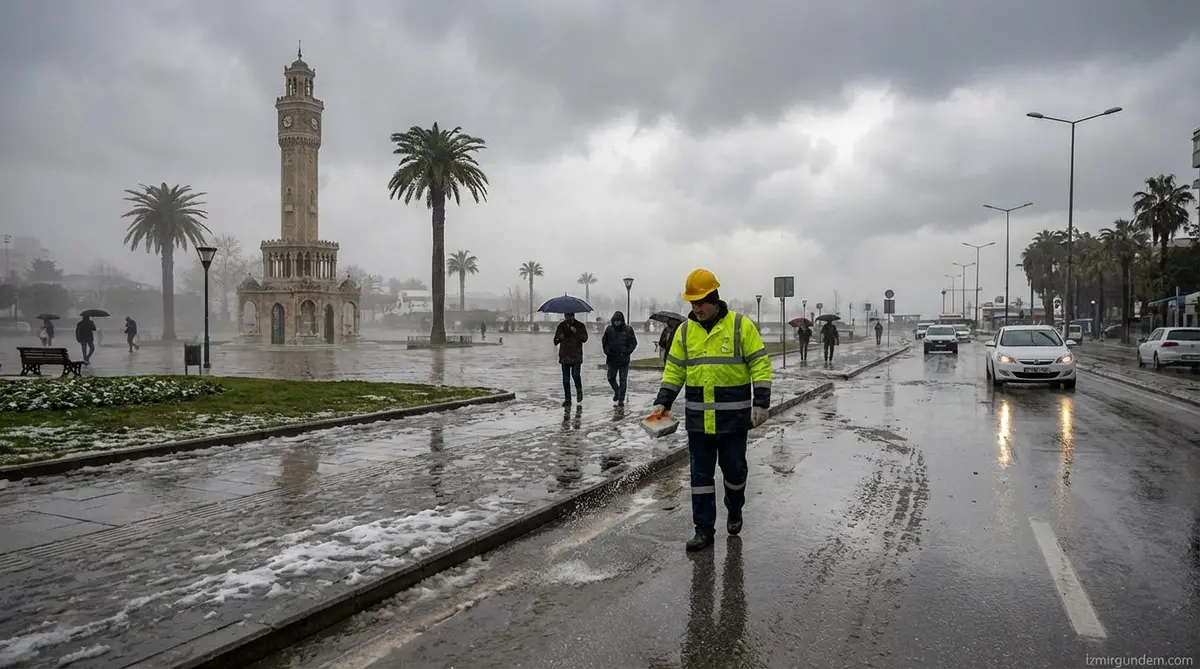 İzmir'de Yağmur ve Kar Uyarısı