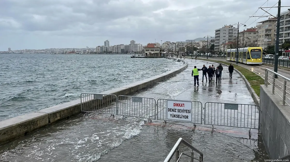 İzmir'de Deniz Seviyesi Yükselişi Alarmı