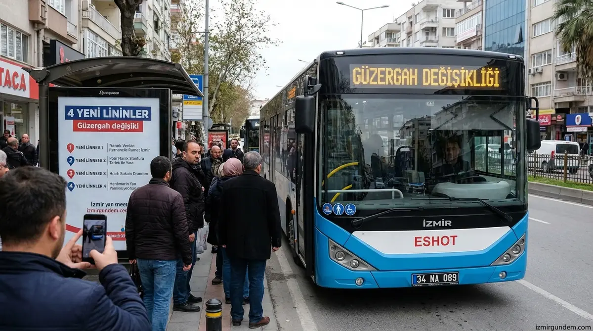 ESHOT'tan Dört Hatta Güzergah Değişikliği