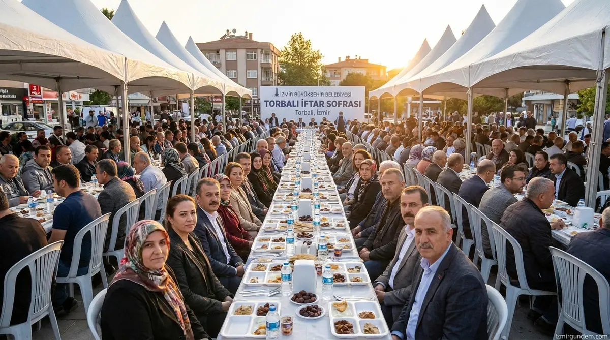 İzmir BB'den Torbalı'da İftar Sofrası