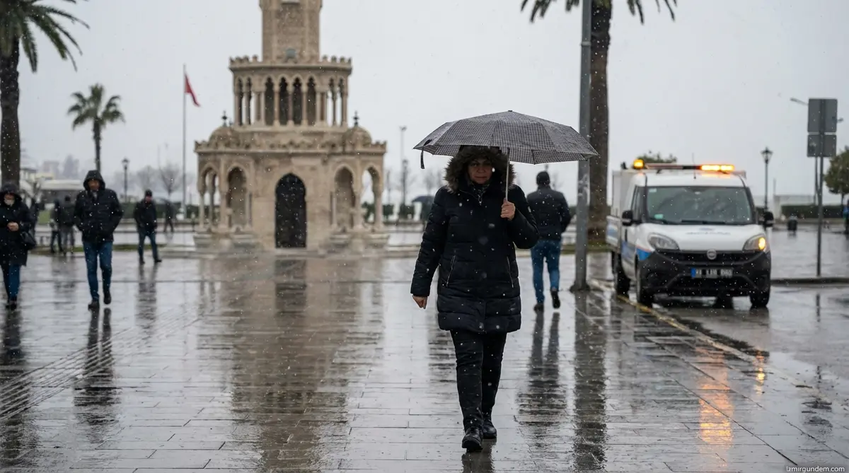İzmir'de Yağmur ve Kar Uyarısı (26 Şubat)