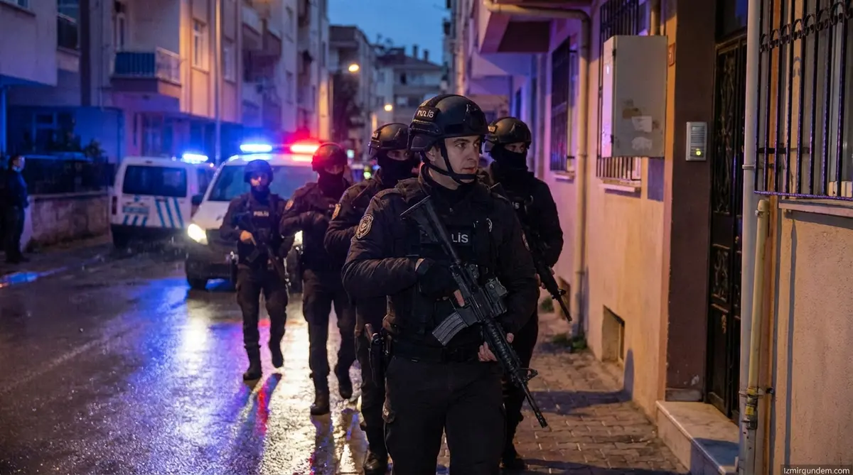 İzmir'de Suç Örgütüne Şafak Operasyonu