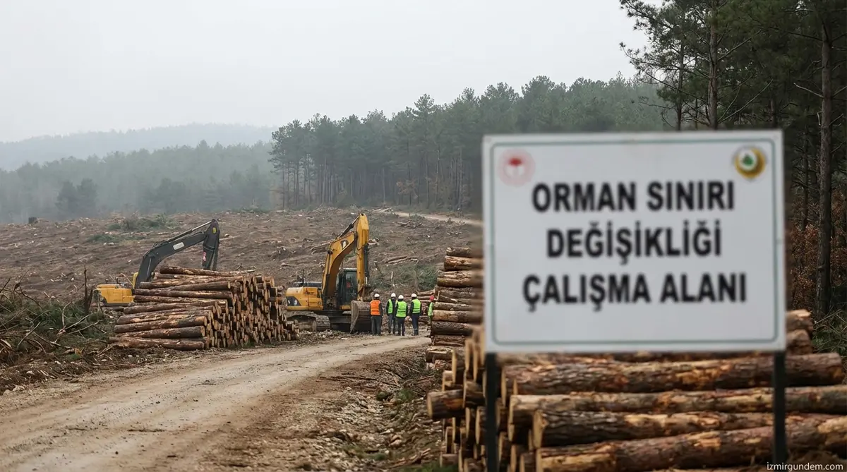 İzmir Kemalpaşa'da Orman Alanı Küçültüldü