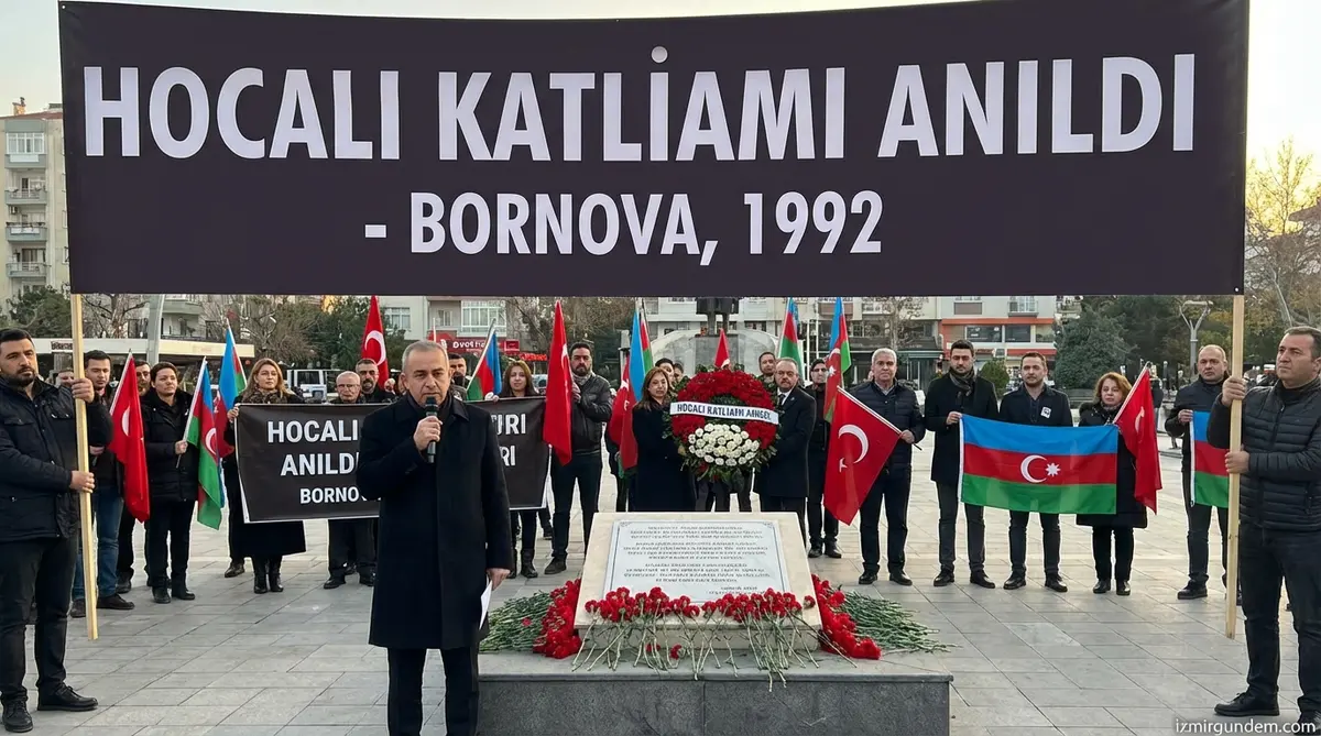 Bornova'da Hocalı Katliamı Anıldı