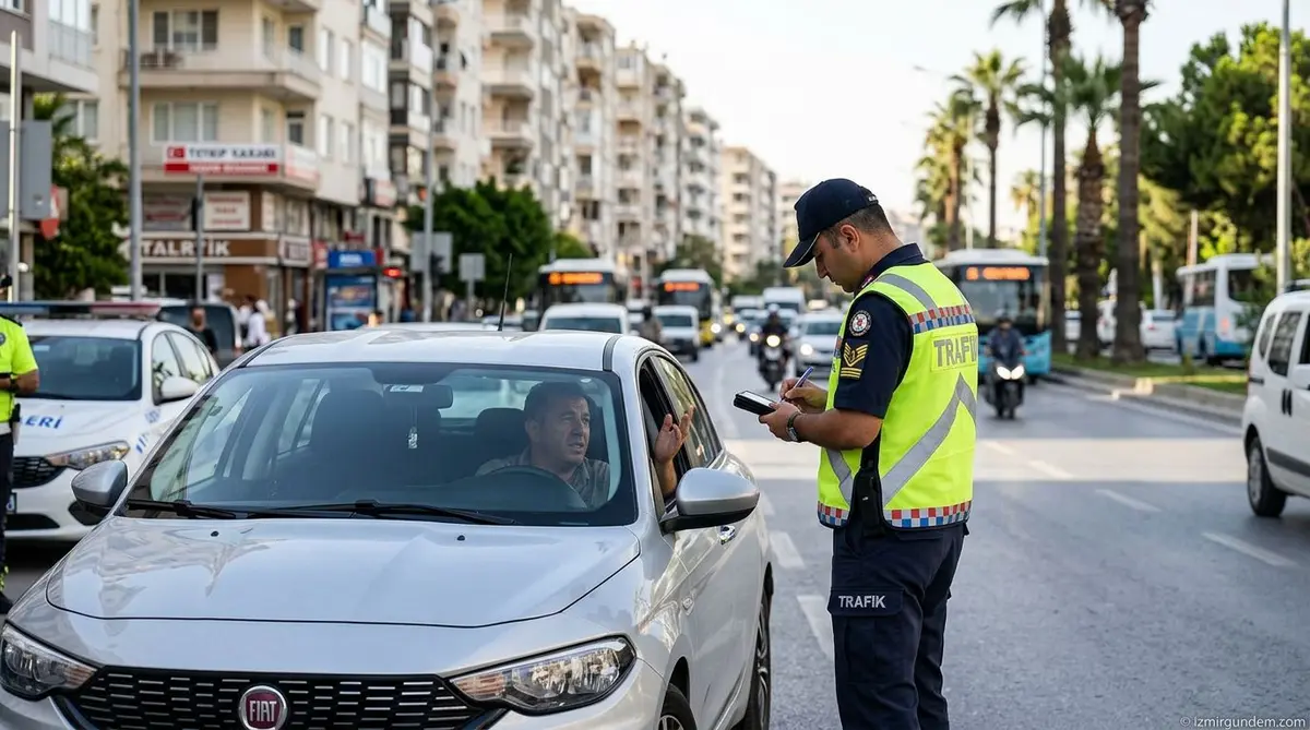 İzmir'de Bir Haftada 29 Bin TL'lik Trafik Cezası...