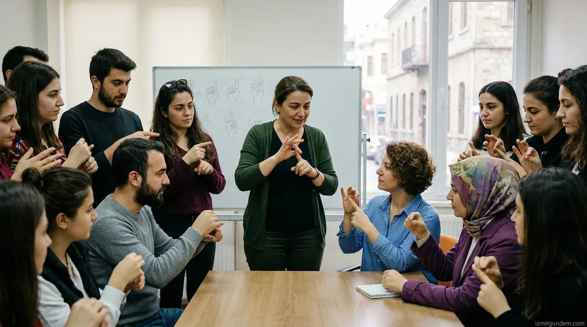 Konak'ta Engeller Kalkıyor: İşaret Dili Kursuna Yoğun İlgi