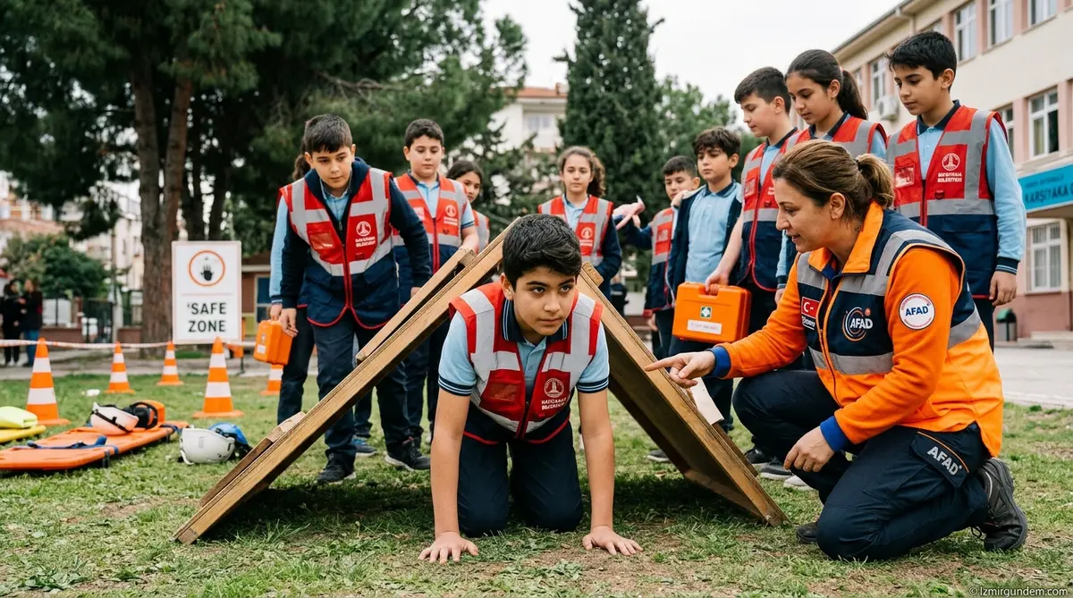 Karşıyakalı Öğrencilere Afet Bilinci Aşısı: Uygulamalı...