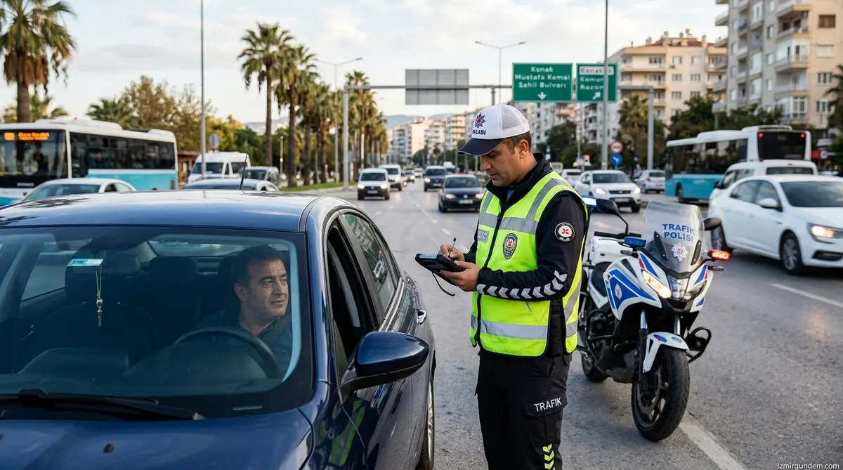 İzmir'de Trafik Denetimleri: Bir Haftada 30 Bin Sürücüye Ceza
