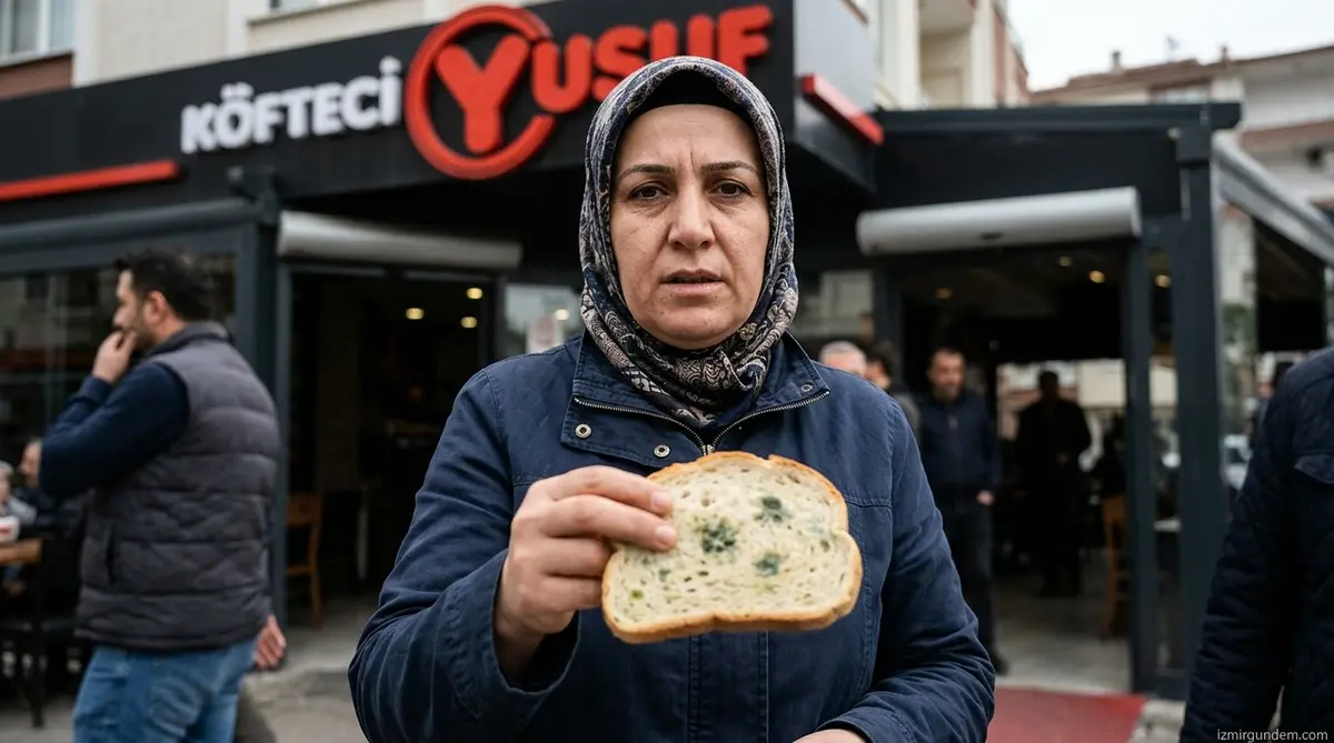 Karabağlar Köfteci Yusuf'ta Küflü Ekmek İddiası: Vatandaşlar...