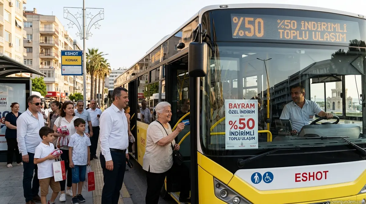 İzmir'de Ramazan Bayramı'nda Toplu Ulaşıma %50 İndirim
