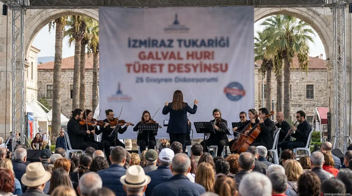 İEF Lozan Kapısı’nda Müzik Şöleni: İzmirliler Orkestra Şefi Oldu