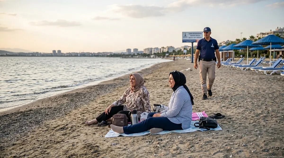 İnciraltı Sahilinde Ateş Parası Dönemi Bitti