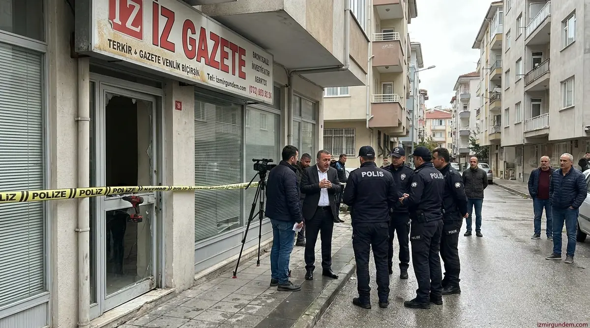 İz Gazete Ofisine Matkaplı Saldırı Girişimi