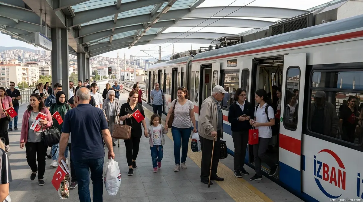 İZBAN 1 Mayıs ve 19 Mayıs'ta Ücretsiz Olacak