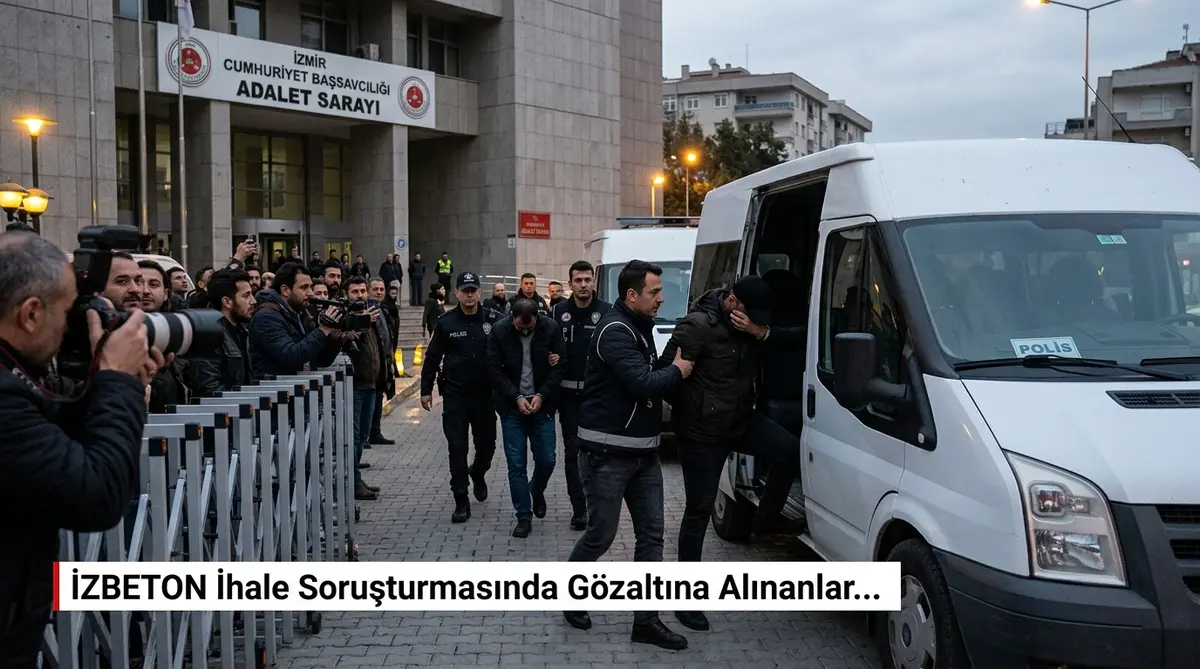 İZBETON İhale Soruşturmasında Gözaltına Alınanlar...