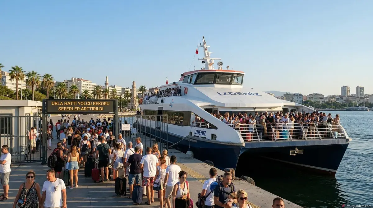 İZDENİZ Yaz Seferlerinde Rekor: Urla Hattı Yüzde 40 Büyüdü