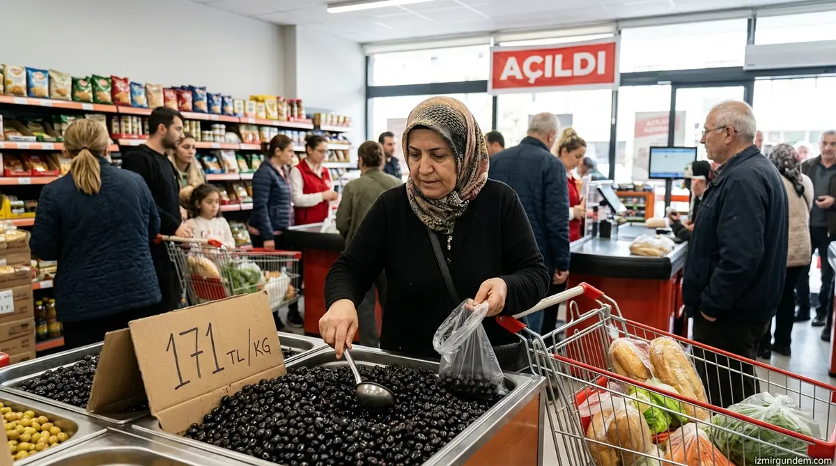İZMAR Bayraklı Osmangazi Şubesi Açıldı: 171 Liraya Zeytin Mesaisi