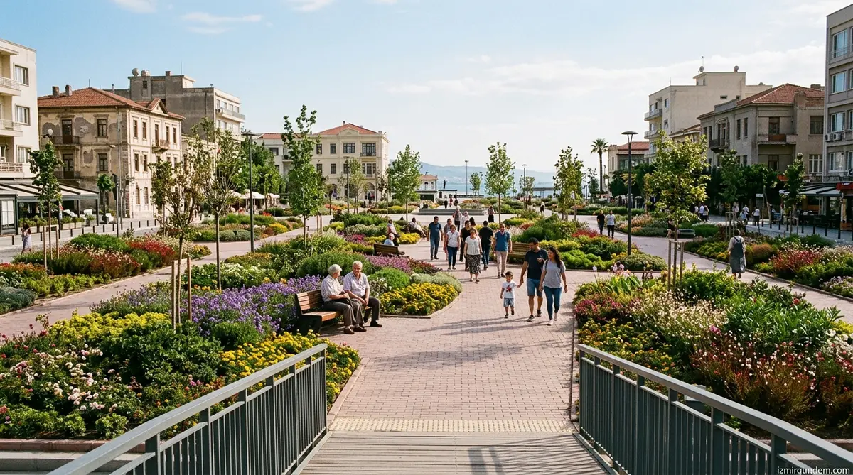 İzmir 9 Eylül Meydanı Yenilendi: 42 Bin Bitkiyle Yeni Görünüm