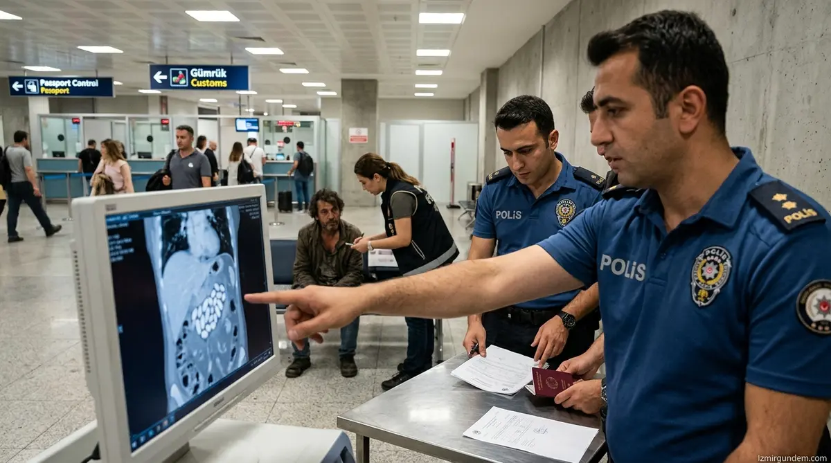 İzmir Adnan Menderes Havalimanı’nda Narkotik Operasyonu: Mideden 127...