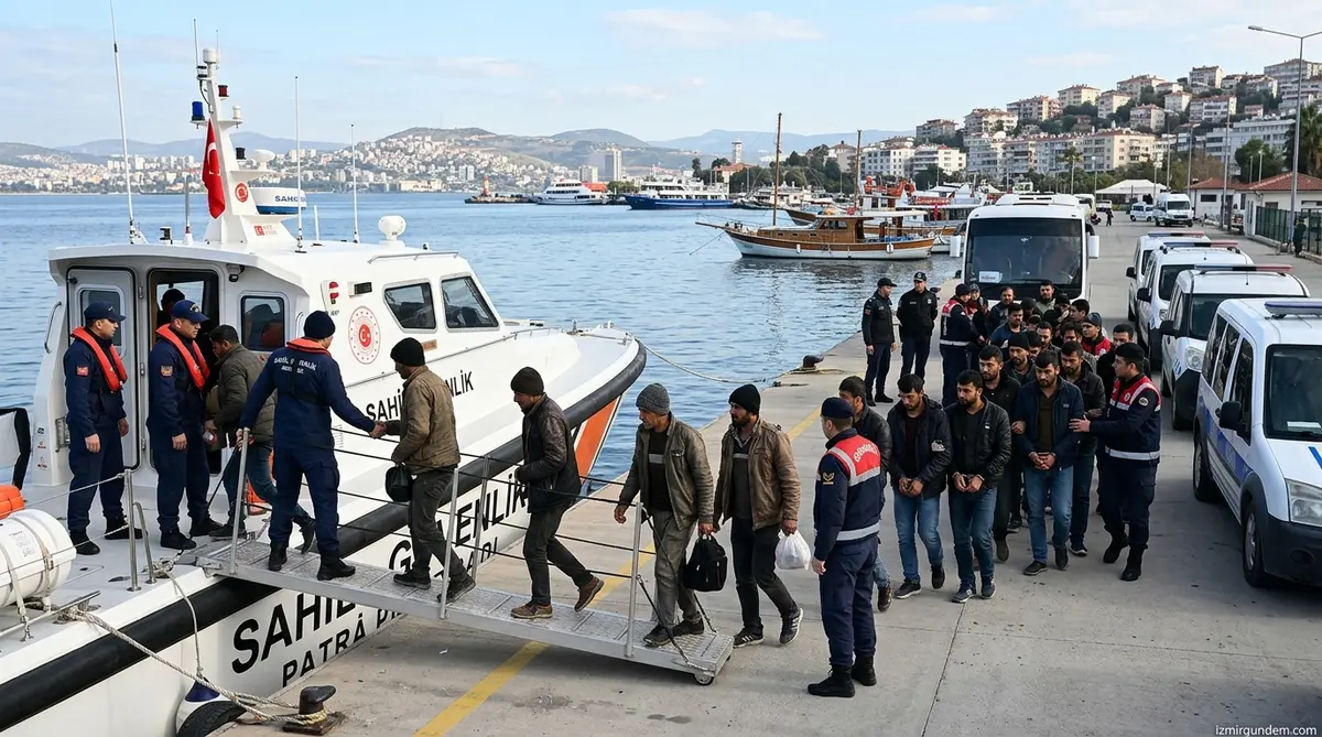 İzmir Açıklarında Operasyon: 3 Kurtarma 18 Gözaltı
