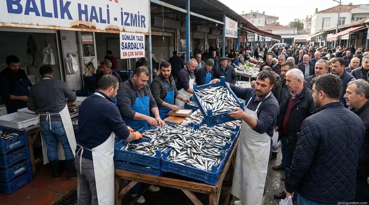 İzmir Balık Hali'nde İşlem Hacmi Yüzde 8 Arttı: Zirve Sardalyanın