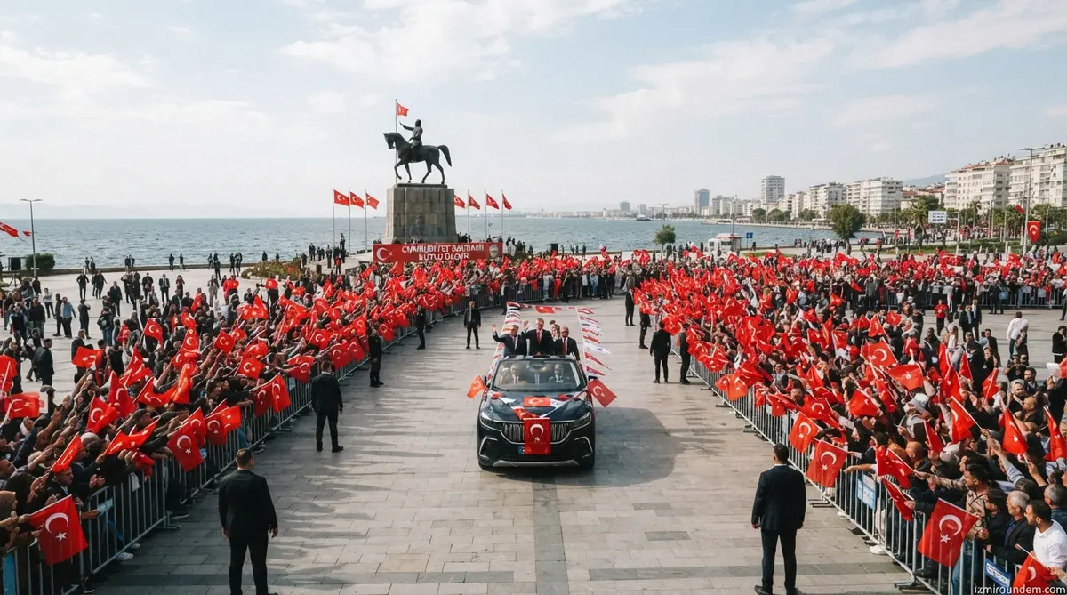İzmir Cumhuriyet’in 103. Yılını Cumhuriyet Meydanı’nda Kutladı