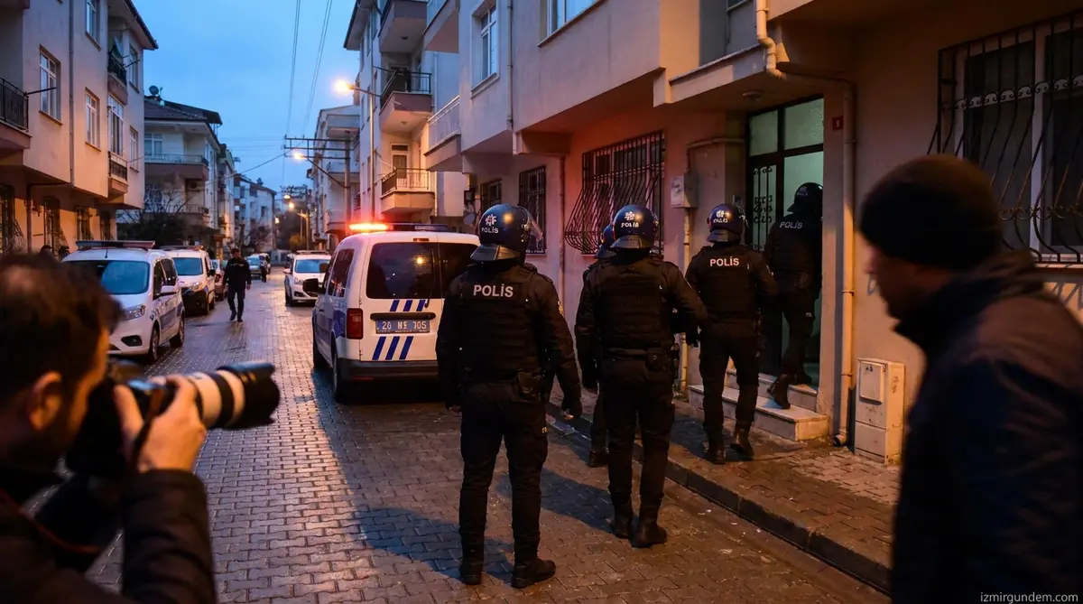 İzmir dahil 12 ilde suç örgütlerine şafak operasyonu