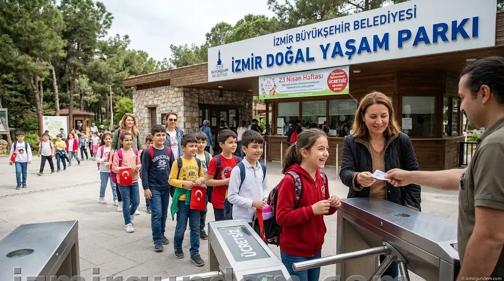 İzmir Doğal Yaşam Parkı 23 Nisan Haftasında Öğrencilere Ücretsiz Oldu