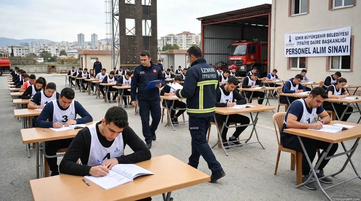 İzmir İtfaiyesi 100 Yeni Personel İçin Sınav Başlattı