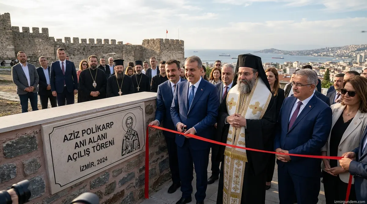 İzmir Kadifekale'de Aziz Polikarp Anı Alanı Açıldı