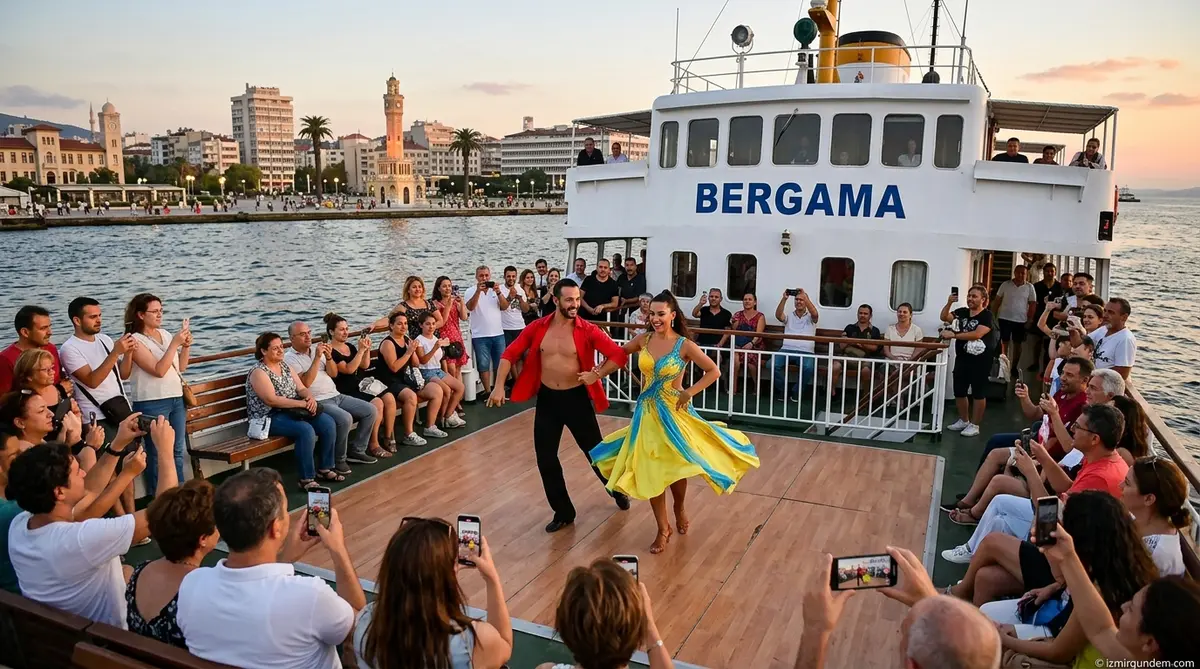 İzmir Körfezi'nde Latin Rüzgarı: Bergama Vapuru Sahne Oluyor
