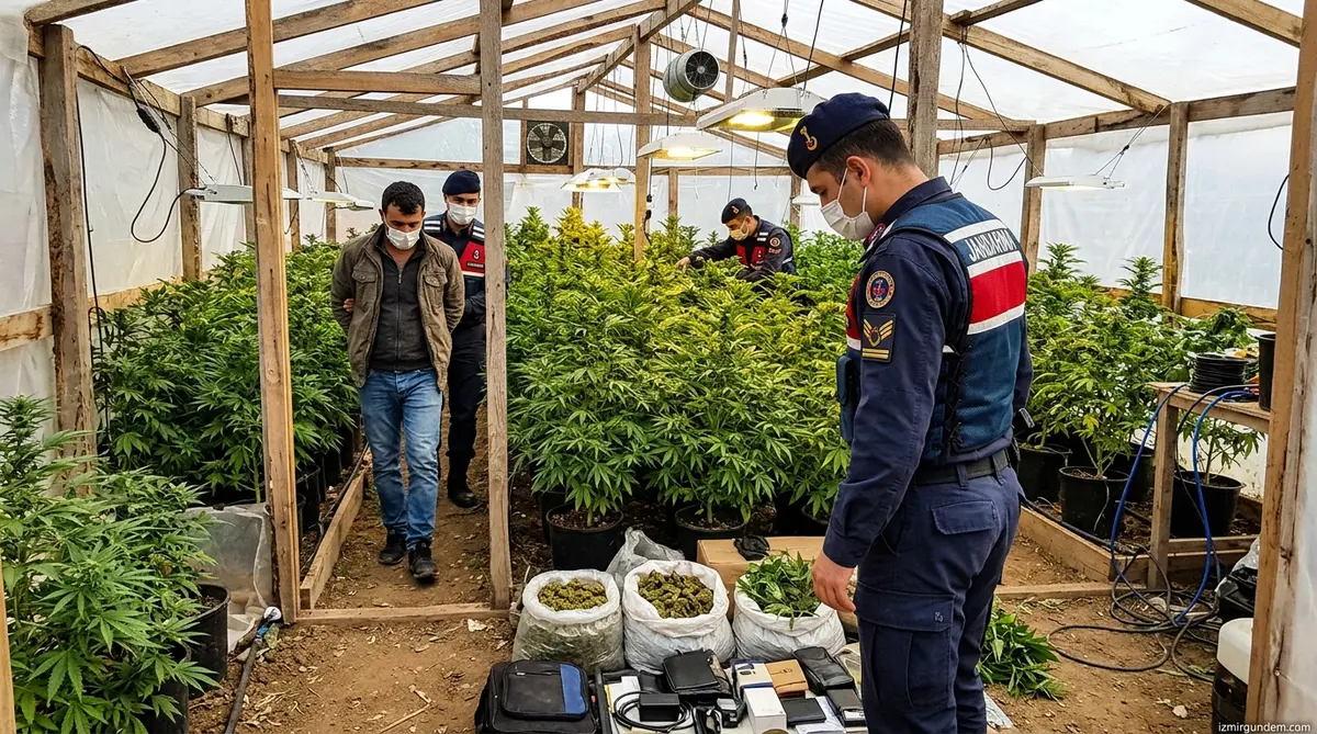 İzmir Kınık'ta Uyuşturucu Serasına Baskın: 2 Şüpheli Tutuklandı