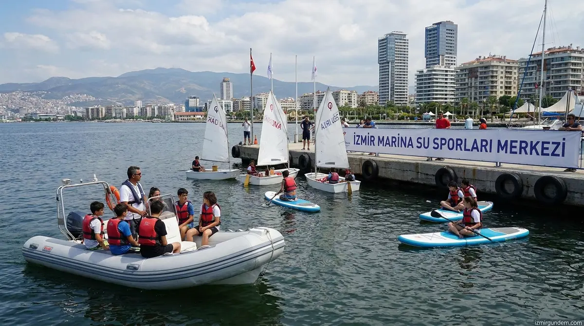 İzmir Marina'da Su Sporları Eğitimi Heyecanı Başladı