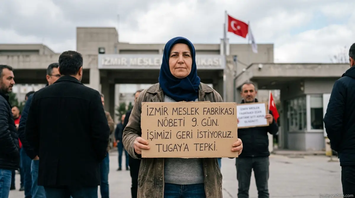 İzmir Meslek Fabrikası Nöbeti 9. Gününde: Başkan Tugay'dan Sert Tepki