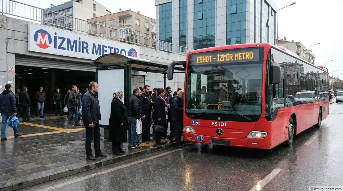 İzmir Metro'da Enerji Arızası: Seferler ESHOT ile Yapılıyor
