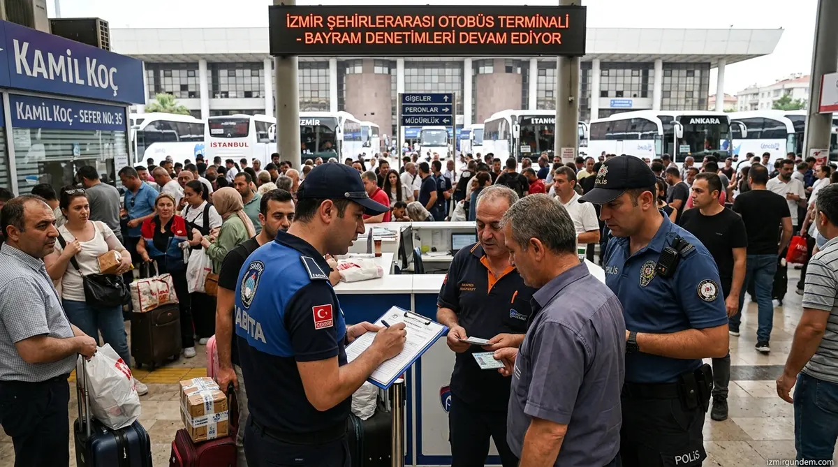 İzmir Otogarı ve Hallerde Bayram Denetimi: Ceza Yağdı