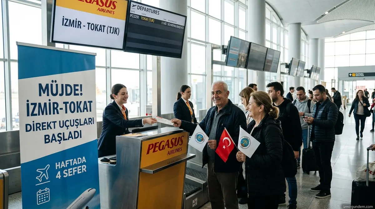 İzmir-Tokat Arası Direkt Uçuşlar Başladı: Haftada 4 Sefer Yapılacak