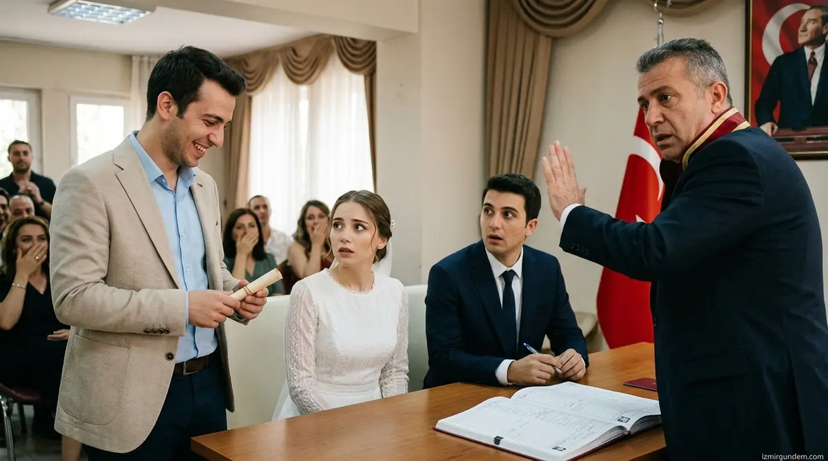 İzmir Torbalı'da Nikah Masasında Şok: Şahidin Şakasına Memurdan...