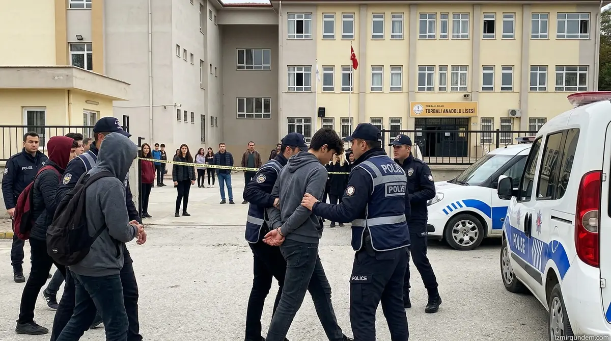 İzmir Torbalı'da Okula Saldırı Hazırlığı: 8 Öğrenci Gözaltına Alındı