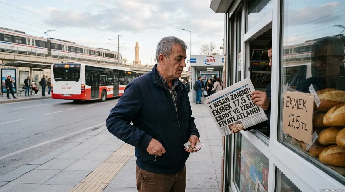 İzmir'de 1 Nisan Zammı: Ekmek 17,5 TL ESHOT ve İZBAN Fiyatları Katlandı