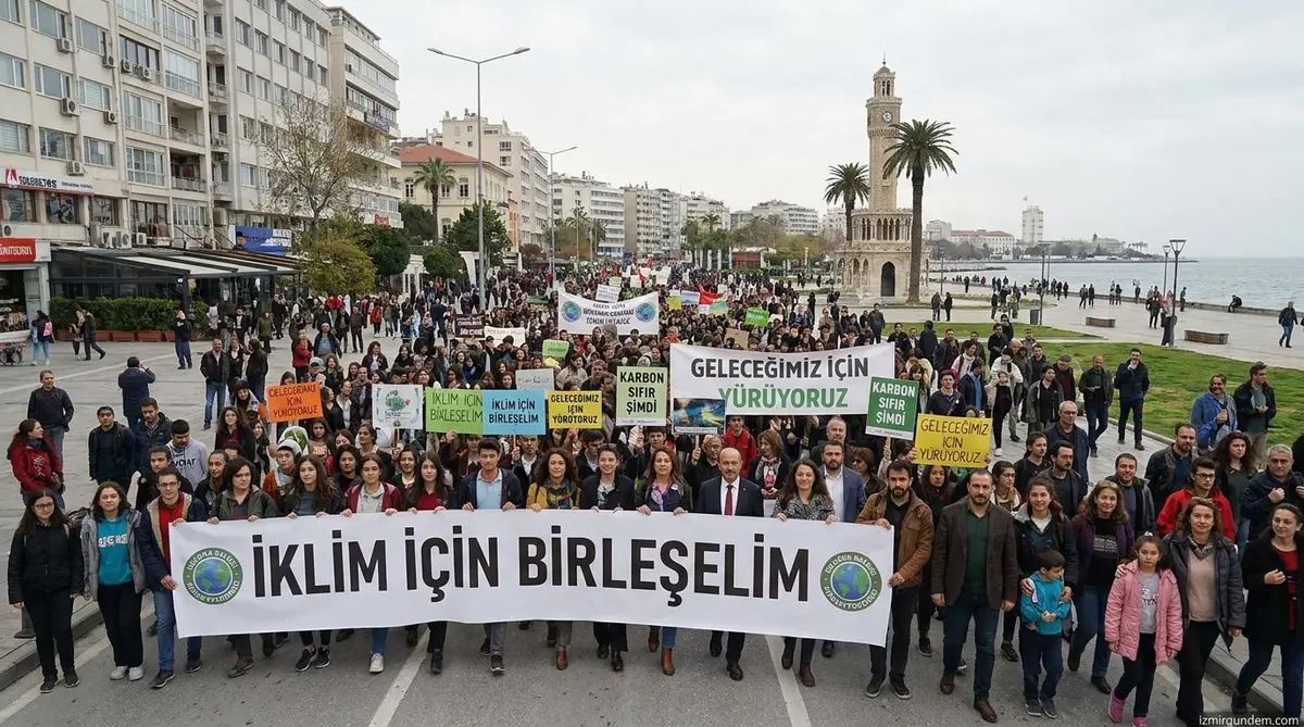 İzmir'de 10 Bin Kişilik Dev İklim Seferberliği