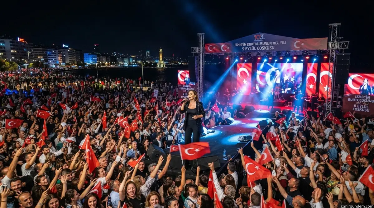 İzmir'de 103. Yıl Coşkusu: 17 Sanatçı ve Dev Kutlama Programı