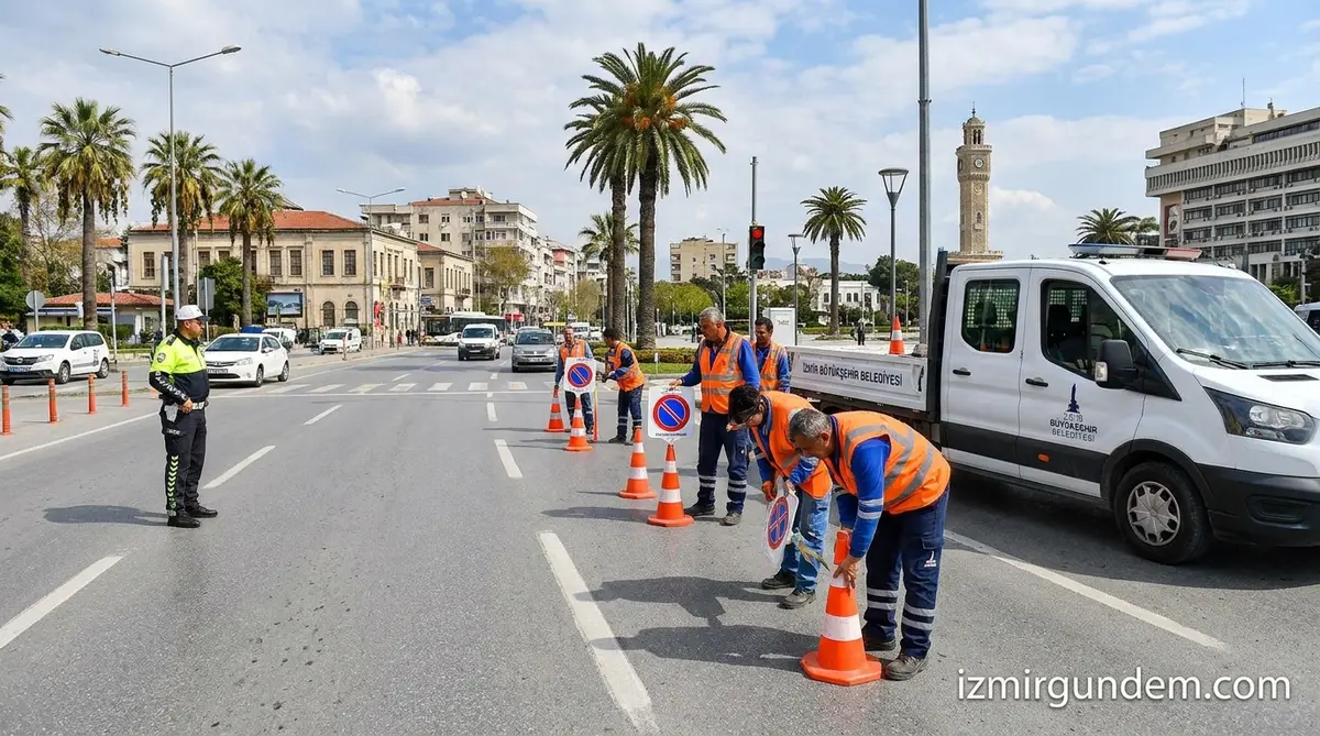 İzmir'de 14 Eylül Trafik Önlemleri: İBB Ekipleri Sahaya İniyor