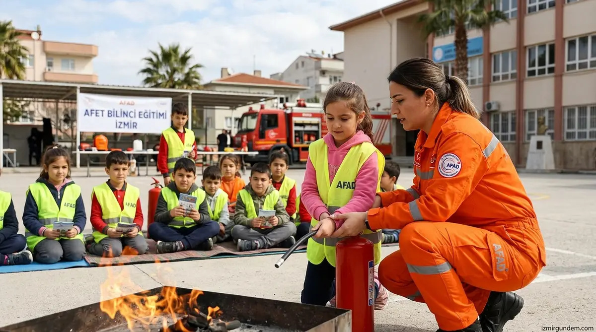 İzmir'de 1500 Çocuğa Hayat Kurtaran Afet Eğitimi
