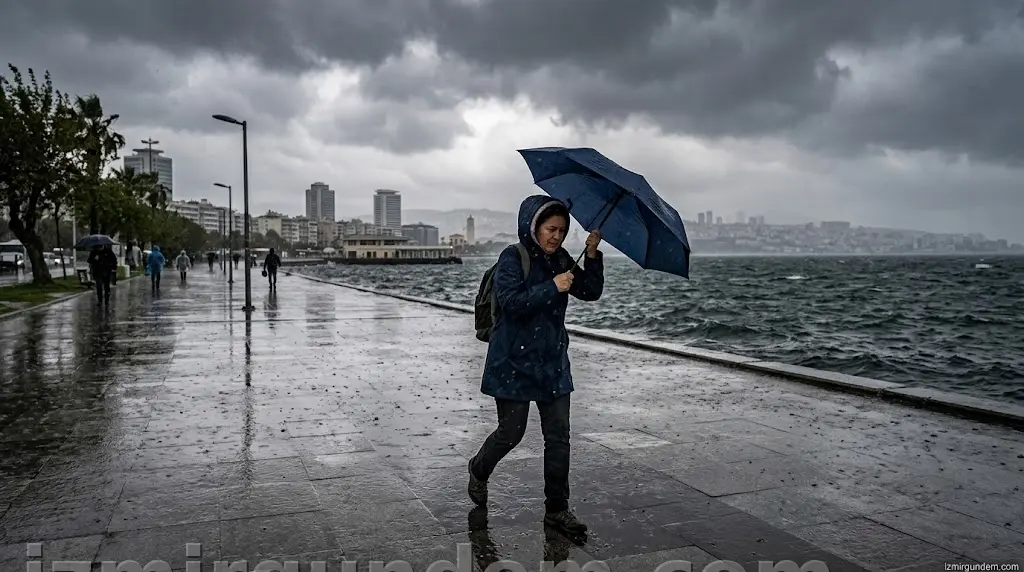 İzmir'de 26 Nisan Pazar Hava Durumu: Sağanak ve Rüzgar