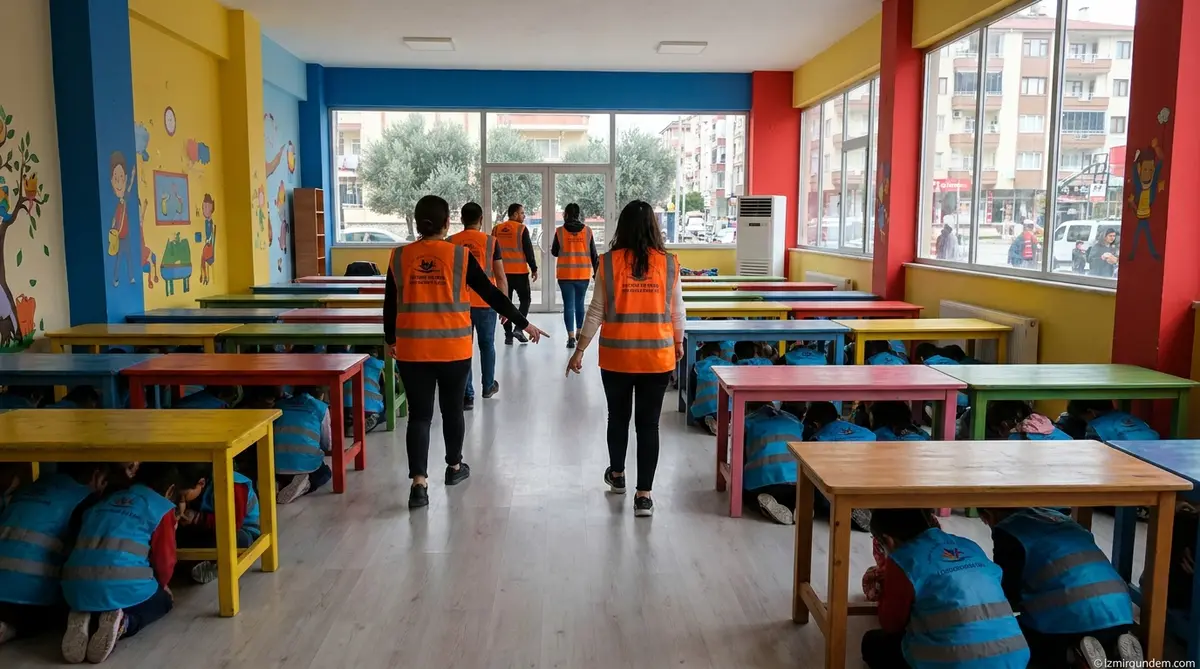 İzmir'de 3 Bin 520 Çocuğa Hayati Afet Eğitimi Verildi