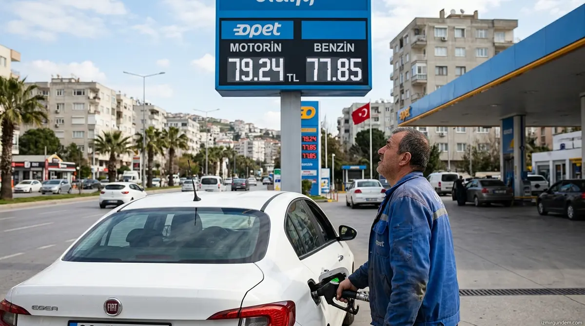 İzmir'de Akaryakıta Rekor Zam: Motorin 79 Lirayı Aşacak